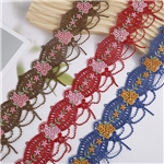 8.5cm flower bow water-soluble embroidery lace