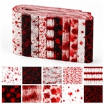 halloween blood series polyester cotton sliced fabric set (10 styles/set,each size:6.3*50cm)