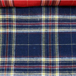 polyester cotton twill  brushed yarn dyed checkered fabric