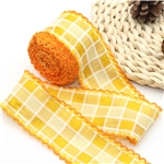 chenille jacquard plaid double layer two-color hook ribbon