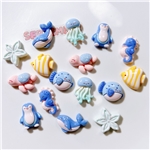 marine animal series 3d resin accessories