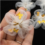 magic color spangles butterfly mesh handmade flower