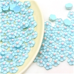 transparent five-petaled flowers 3d resin accessories