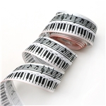 32mm music notes series center moon ribbon