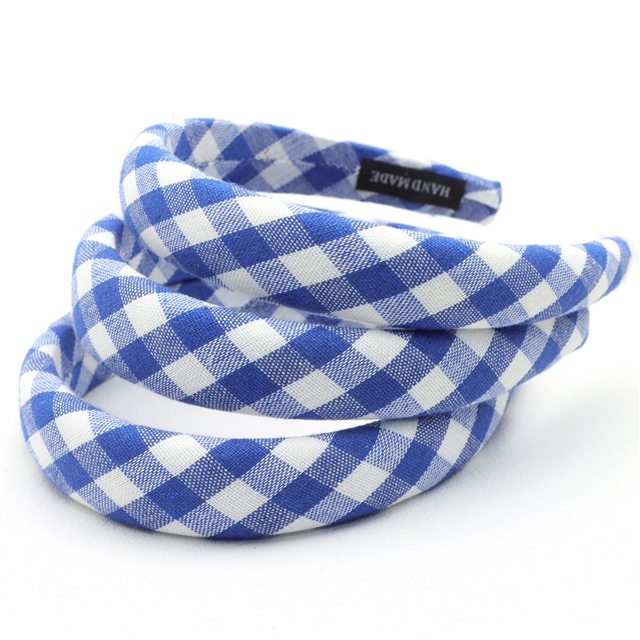 plaid high cranial hairband