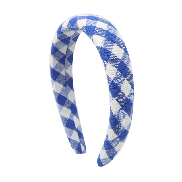 plaid high cranial hairband
