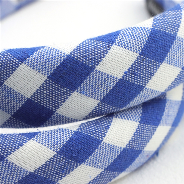 plaid high cranial hairband