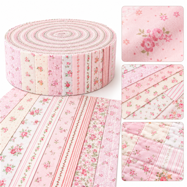 stripe floral series sliced fabric set (10 styles/set,each size:6.3*50cm(2-1/2*19.7