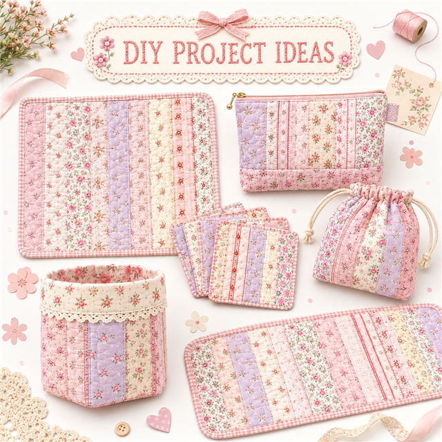 stripe floral series sliced fabric set (10 styles/set,each size:6.3*50cm(2-1/2*19.7