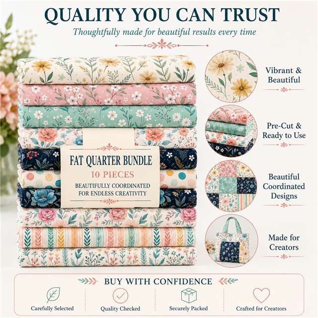 polyester cotton flower series polyester cotton sliced fabric set