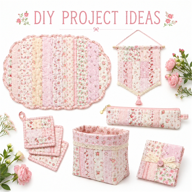 stripe floral series sliced fabric set (10 styles/set,each size:6.3*50cm(2-1/2*19.7
