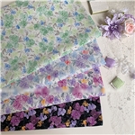watercolor wind blending floral fragments 40 count cotton printed fabric
