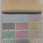 half circle beads chunky glitter faux leather