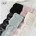7cm embroidered mesh lace