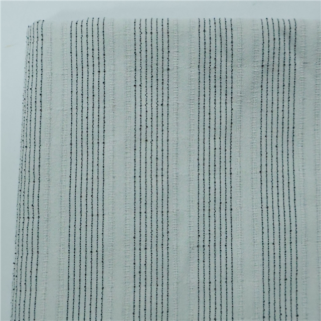 vertical striped jacquard yarn dyed fabric