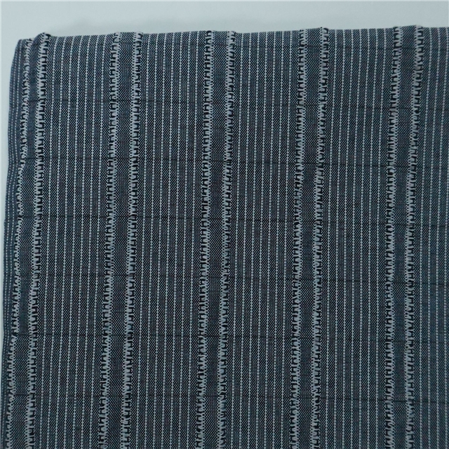 vertical striped jacquard yarn dyed fabric