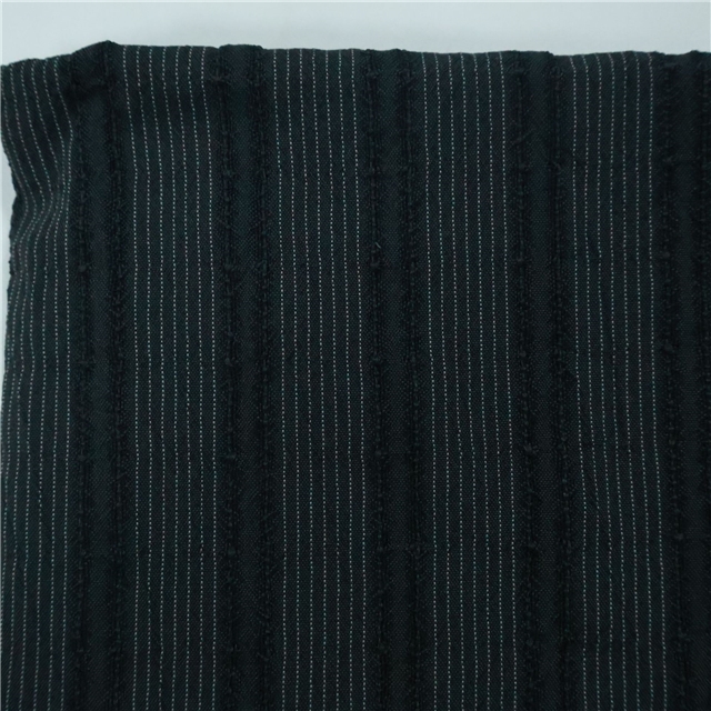 vertical striped jacquard yarn dyed fabric