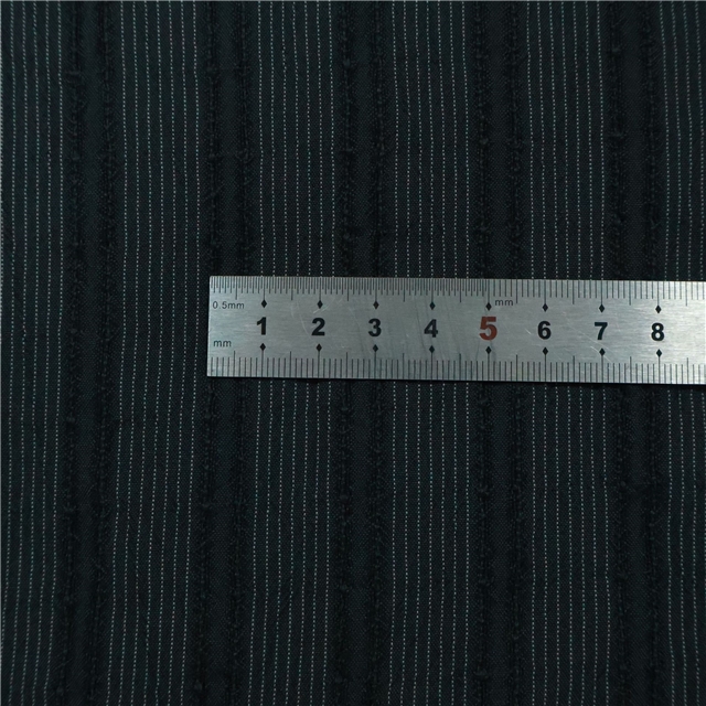 vertical striped jacquard yarn dyed fabric