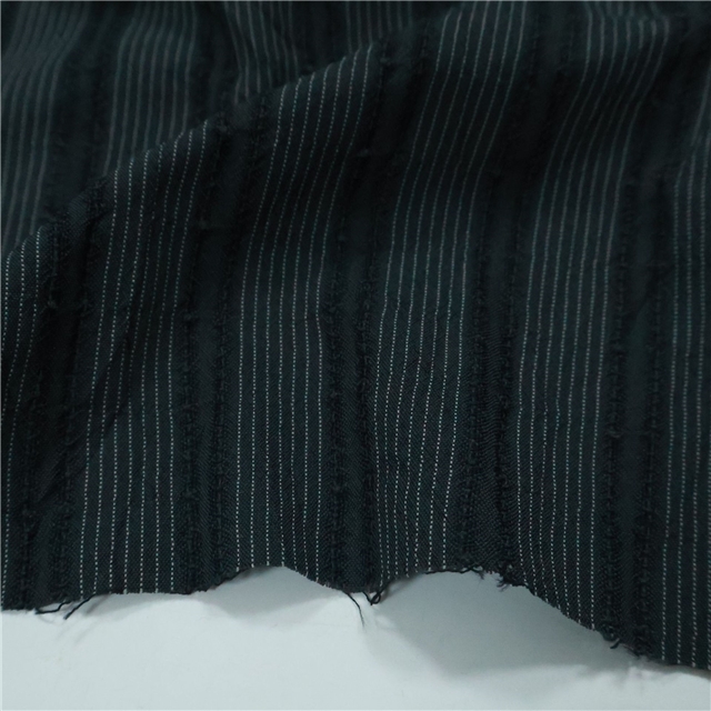 vertical striped jacquard yarn dyed fabric