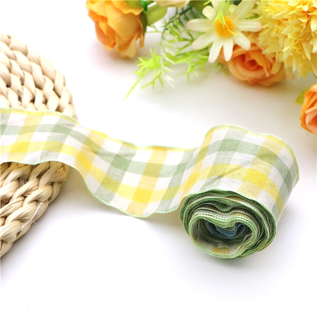 plaid embossing edge pressing ribbon（5yard/roll）