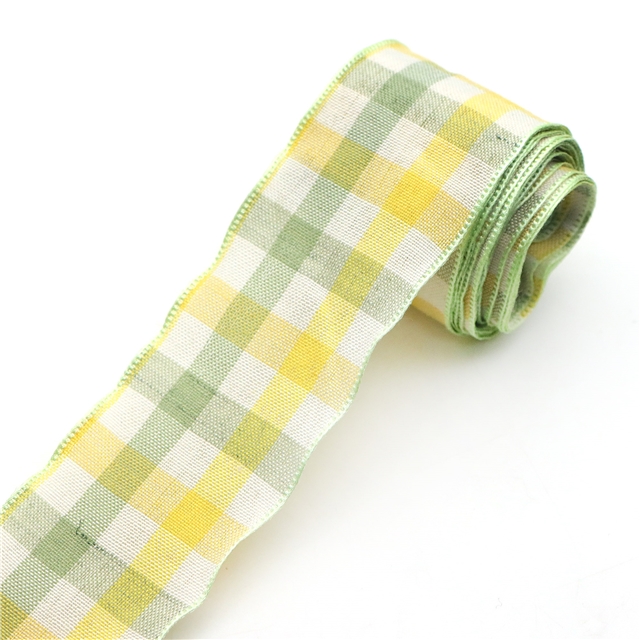 plaid embossing edge pressing ribbon（5yard/roll）