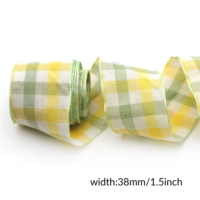 plaid embossing edge pressing ribbon（5yard/roll）