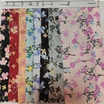 glitter offset butterfly fold printed polyester fabric