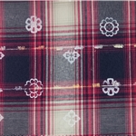 polyester printing jacquard fringe yarn dyed checkered fabric
