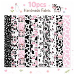 cow series 100％ cotton sliced fabric set (10 styles/set,each size:6.3*50cm)