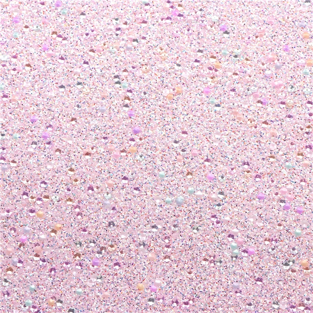 synthetic leather chunky colorful glitter sequins flower faux leather