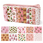 christmas series polyester cotton sliced fabric set (10 styles/set,each size:6.3*50cm)