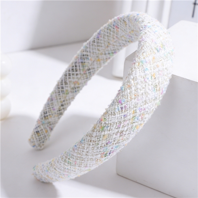 woolen bright silk woven small fragrant high cranial hairband