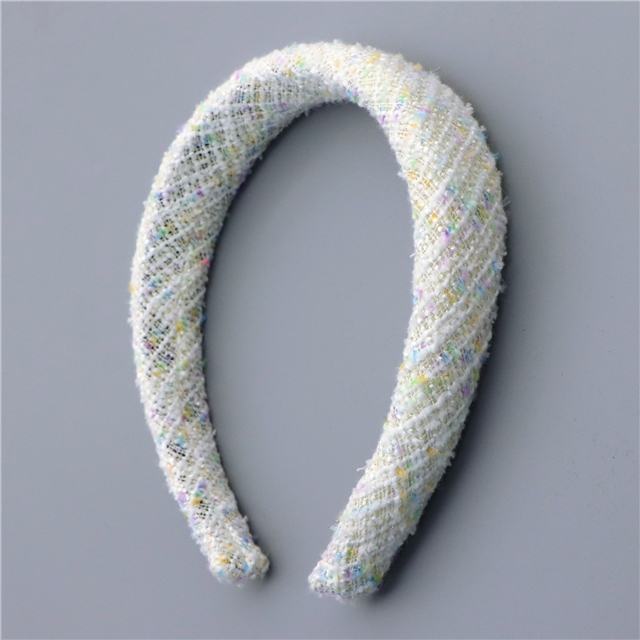 woolen bright silk woven small fragrant high cranial hairband
