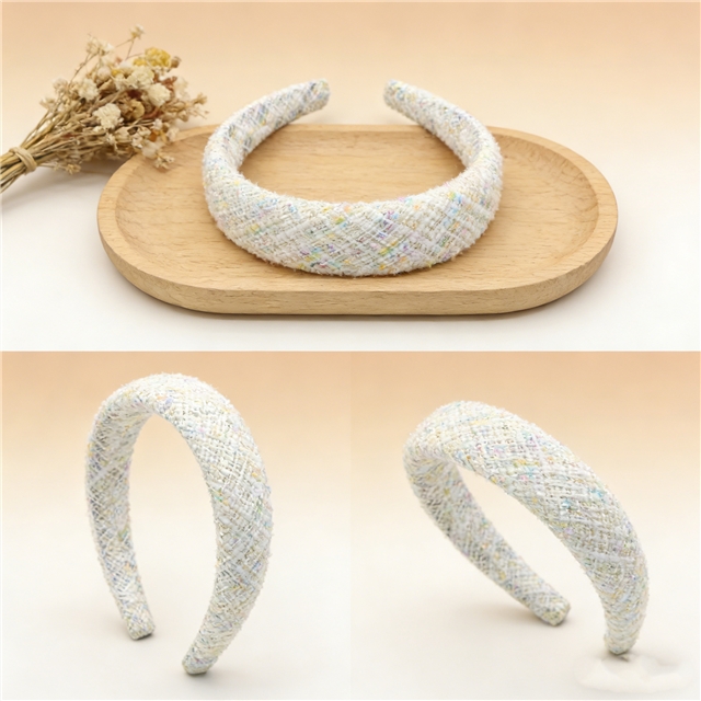 woolen bright silk woven small fragrant high cranial hairband