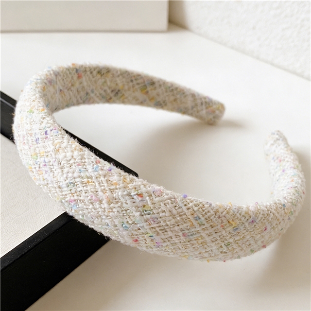 woolen bright silk woven small fragrant high cranial hairband