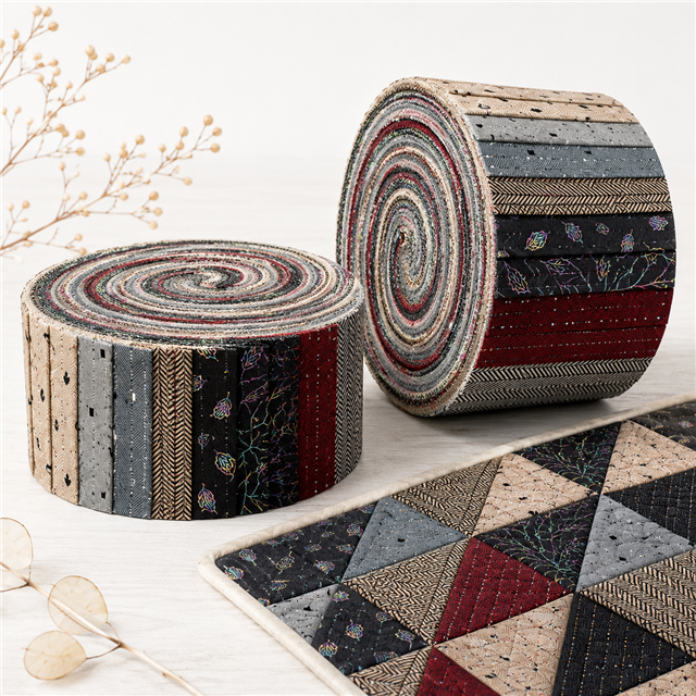 herringbone pattern twill series sliced fabric set (10 styles/set,each size:6.3*50cm(2-1/2*19.7