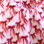small european mink printed bow velvet fabric