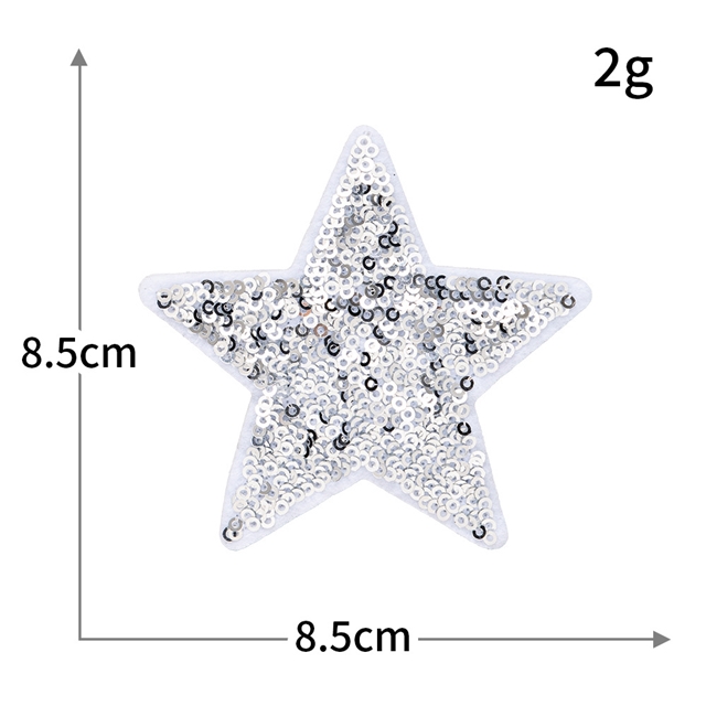 back with glue rayon+polyester independence day sequins embroidery patch (back with glue)