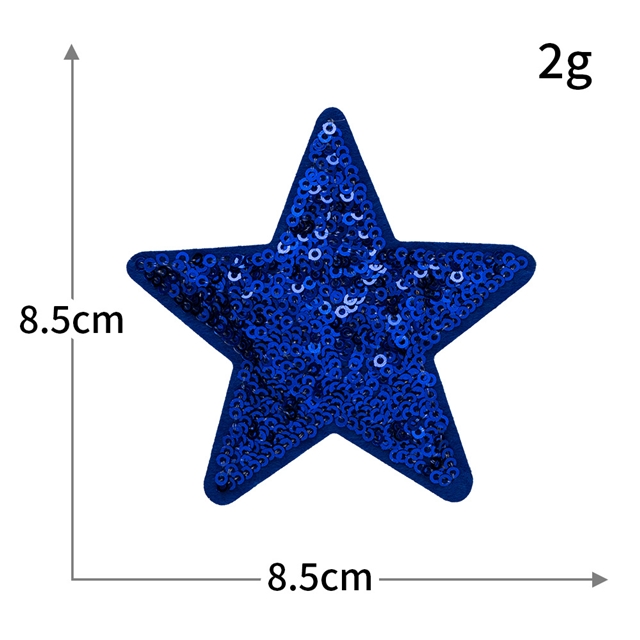back with glue rayon+polyester independence day sequins embroidery patch (back with glue)