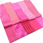 rose red series sliced fabric set (10 styles/set,each size:6.3*50cm)