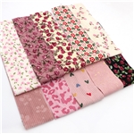 corduroy print series sliced fabric set (10 styles/set,each size:6.3*50cm)