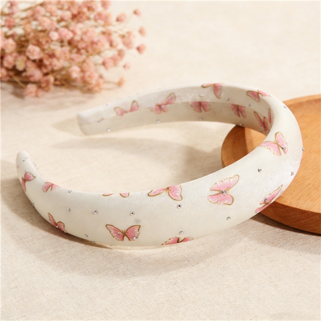 hot stamping butterfly organza high cranial hairband