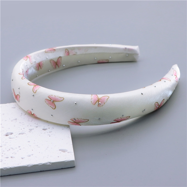 hot stamping butterfly organza high cranial hairband