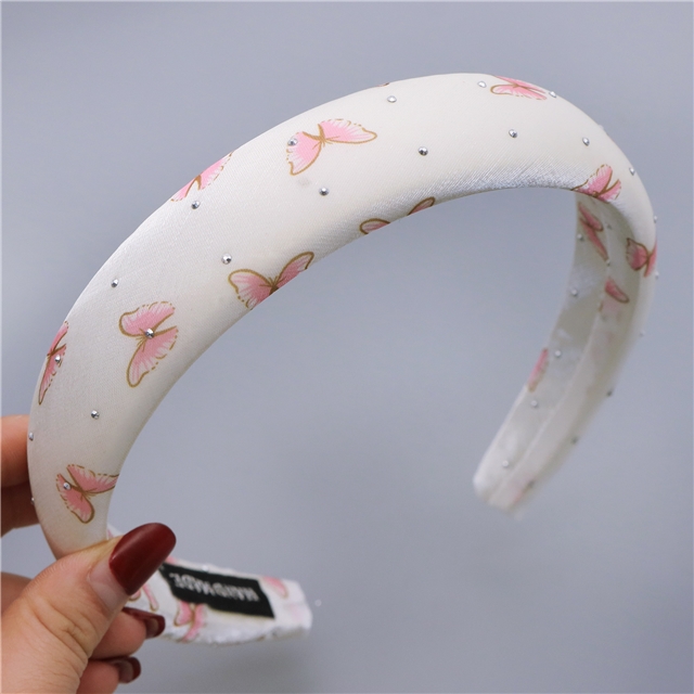 hot stamping butterfly organza high cranial hairband