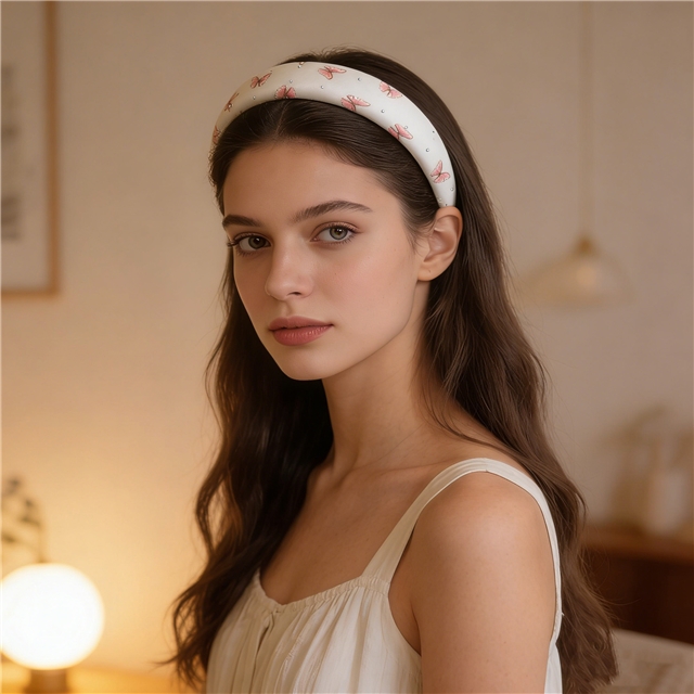 hot stamping butterfly organza high cranial hairband