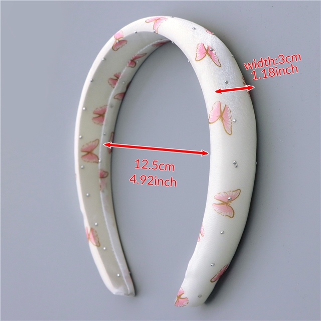 hot stamping butterfly organza high cranial hairband