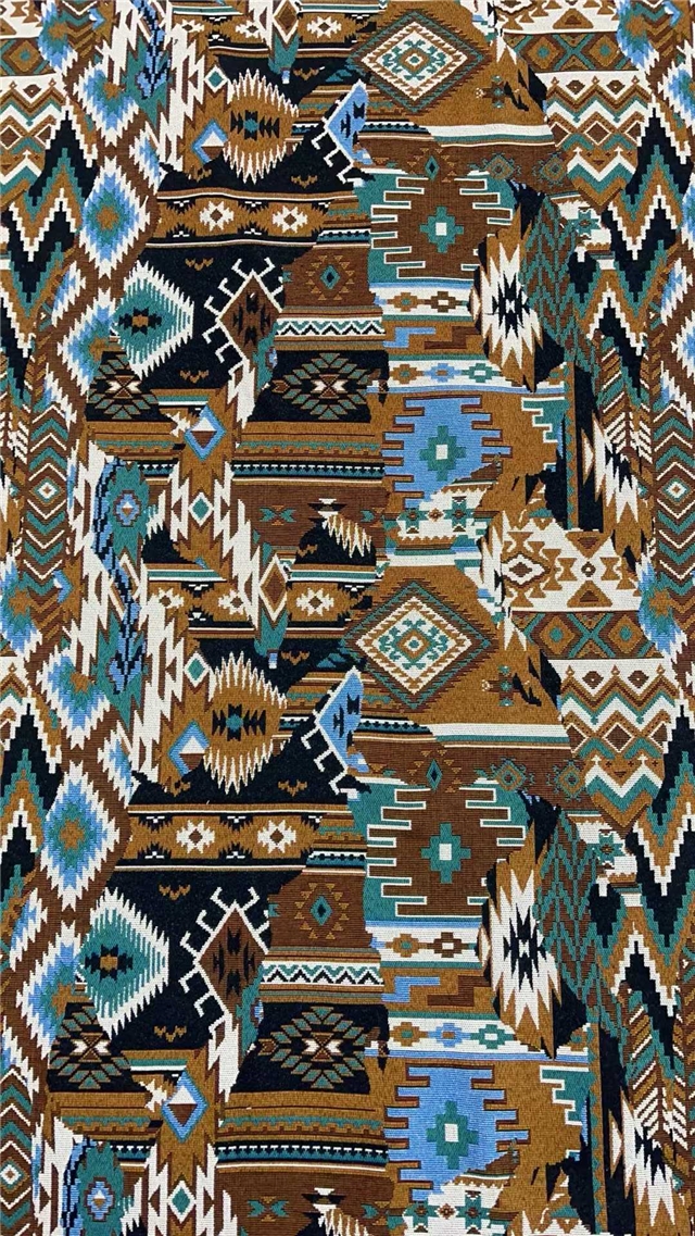 geometric ethnic style cotton yarn dyed jacquard fabric