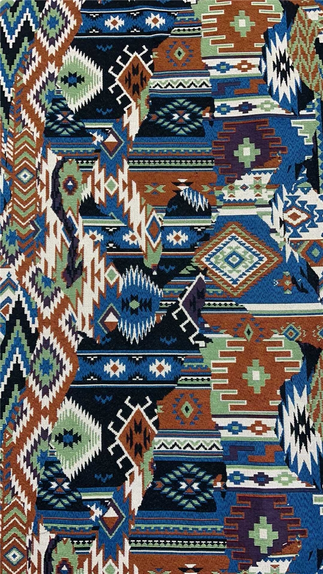 geometric ethnic style cotton yarn dyed jacquard fabric