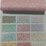 half circle beads tube beads chunky glitter faux leather