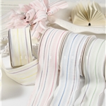 single sided flashing silk color striped woven tape